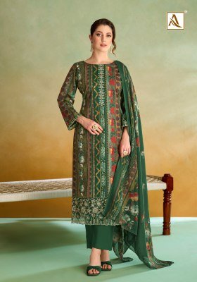 Alok Suit Sitara Night Pure Zam Cotton Foil Print Suit with Mal Mal Dupatta dress material catalogs