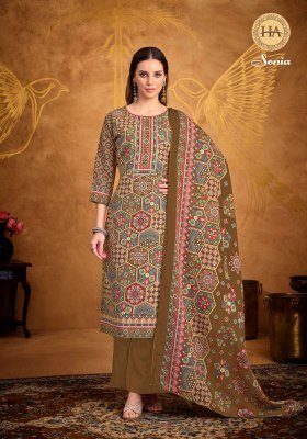 Alok Suit by Harshit Sonia Pure Soft Cotton Fancy Print Unstitched Suit with Swarovski Diamond Work And Designer Dupatta Wholesale  dress material catalogs