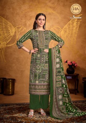 Alok Suit by Harshit Sonia Pure Soft Cotton Fancy Print Unstitched Suit with Swarovski Diamond Work And Designer Dupatta Wholesale  dress material catalogs