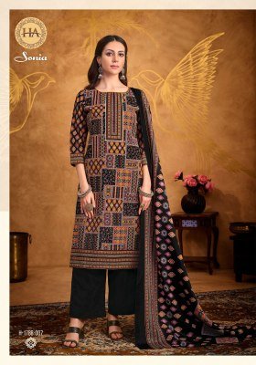 Alok Suit by Harshit Sonia Pure Soft Cotton Fancy Print Unstitched Suit with Swarovski Diamond Work And Designer Dupatta Wholesale  dress material catalogs