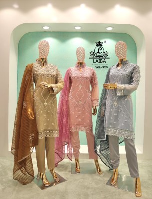 Am Vol 328 by Laiba Pure Georgette embroidered readymade suit catalogue at low rate readymade suit catalogs