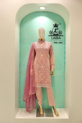 Am Vol 328 by Laiba Pure Georgette embroidered readymade suit catalogue at low rate readymade suit catalogs