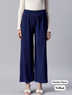 Amavi Present Heavy Lycra pleated  Elastic Waist Wrinkle free Bottom wear catalogue at low rate bottom wear catalogs