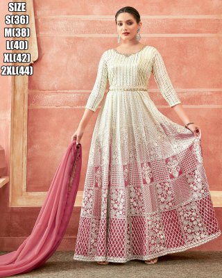Amavi Presenting Party Wear Designer Stitched Gown With Dupatta Amavi