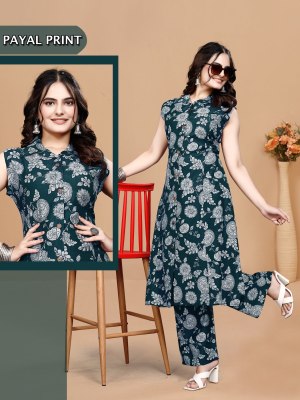 Amavi Presents Payal Printed Kurta With Pant Co Ord Set Collection  Size wise Combo Set