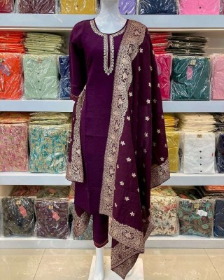 Amavi Presents Premium Collection 3 pice  Combo Size Set Readymade Kurti With Jacard dupatta   Amavi
