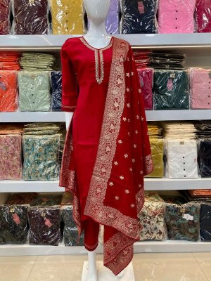 Amavi Presents Premium Collection 3 pice  Combo Size Set Readymade Kurti With Jacard dupatta  collection Amavi