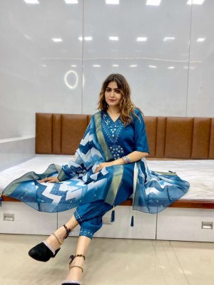 Amavi Presents Premium Collection 3piece Afghani Set Kurti Collection  readymade suit catalogs