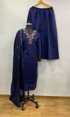 Amavi Presents Roman Silk Hand Work Ready Made Palazzo Suits Design    Amavi