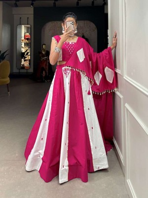 Amavi beautifully gorgeous traditional wear mirror work gota patti Navratri Collection Lehenga Choli wholesale  Amavi