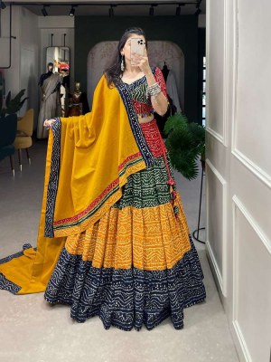 Amavi beautifully gorgeous traditional wear mirror work gota patti Navratri Collection Lehenga Choli supplier  Amavi