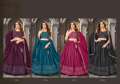 Amavi by Guzaarish vol 2 pure georgette with sequence embroidered lehenga choli catalogue at affordable rate lehenga choli catalogs