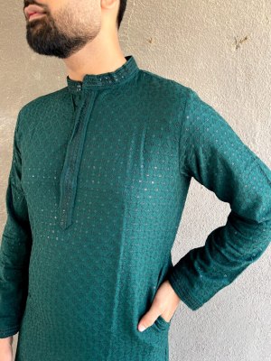 Amavi by Traditional chikan work kurta for all beautiful occasions mens kurta