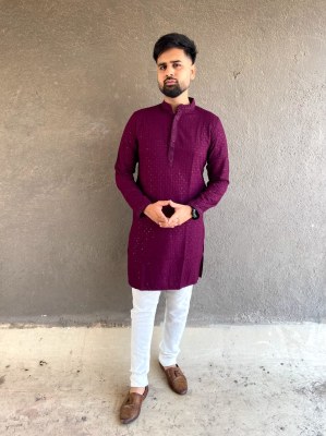 Amavi by Traditional chikan work kurta for all beautiful occasions mens kurta