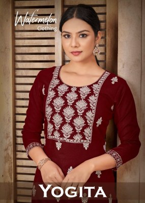 Amavi by yogita cotton fabric with embroidery fancy top at wholsale rate Amavi