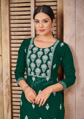 Amavi by yogita cotton fabric with embroidery fancy top at wholsale rate kurtis catalogs