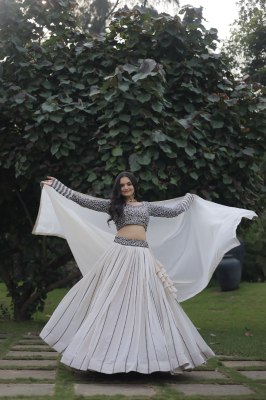 Amavi newly lunch georgette party wear lehenga choli with sequence work  lehenga choli