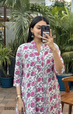 Amavi present Designe no 23202 exclusive fancy camric cotton printed kurti with pant catalogue at wholesale rate Amavi