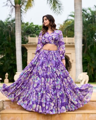Amavi present by lehenga and choli for low rate  Single