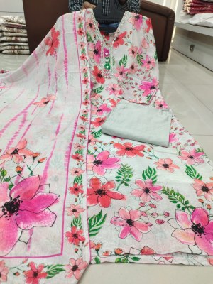 Amavi present chinon silk with mirror hand work V nack readymade suit catalogue at wholesale price Amavi