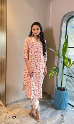 Amavi present design no.23205 launch printed pure cotton flex kurti catalogue at wholesale rate Amavi