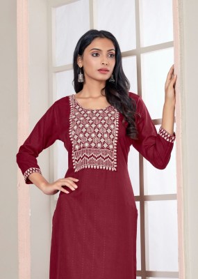 Amavi present geeta 3 viscose rayon Bombay pattern white cotton embroidered work kurti catalogue at amaviexpo.com kurtis catalogs
