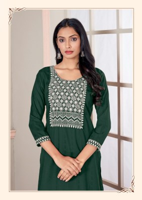 Amavi present geeta 3 viscose rayon Bombay pattern white cotton embroidered work kurti catalogue at amaviexpo.com kurtis catalogs