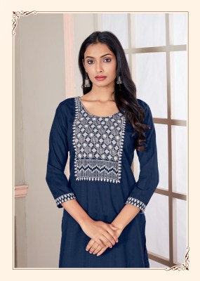 Amavi present geeta 3 viscose rayon Bombay pattern white cotton embroidered work kurti catalogue at amaviexpo.com kurtis catalogs