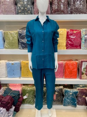 Amavi present plain roman silk co ord set catalogue at wholesale price Amavi