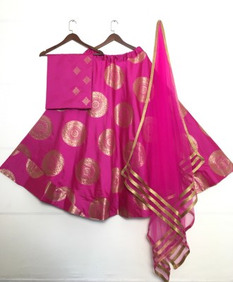 Amavi presented fancy gold foil print Beautiful jacquard lehenga choli for women catalog at wholesale price Amavi