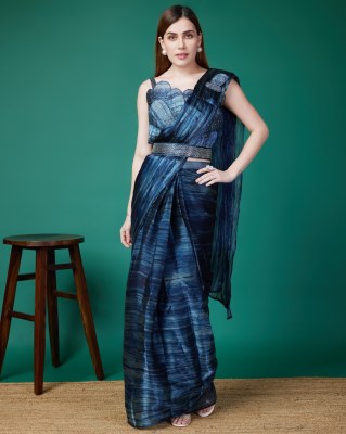 Amoha Saree presenting KAT218 ready to wear fancy organza saree with embroidered blouse catalogue  Amavi