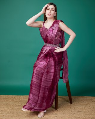 Amoha Saree presenting KAT218 ready to wear fancy organza saree with embroidered blouse catalogue  sarees catalogs