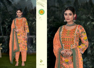 Amee 4 by Jamatmal Tilokchand Fancy Embroidered kurti pant and dupatta catalogue at amaviexpo readymade suit catalogs