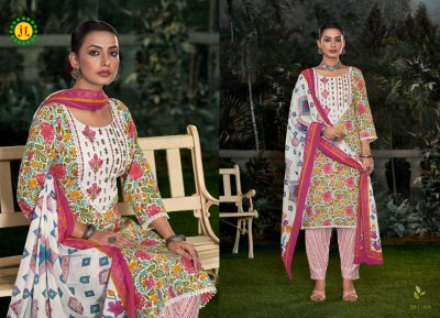 Amee 4 by Jamatmal Tilokchand Fancy Embroidered kurti pant and dupatta catalogue at amaviexpo readymade suit catalogs