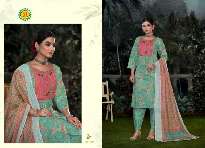 Amee 4 by Jamatmal Tilokchand Fancy Embroidered kurti pant and dupatta catalogue at amaviexpo readymade suit catalogs