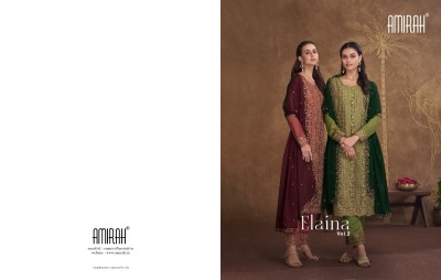 Amirah by Elaina vol 2 catanic silk embroidered unstitched salwar kameez catalogue at wholesale price salwar kameez catalogs