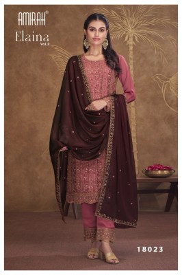 Amirah by Elaina vol 2 catanic silk embroidered unstitched salwar kameez catalogue at wholesale price salwar kameez catalogs