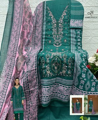 Amrutvela Textile ABU SAEED Pure Cotton Digital Print Dress Material wholesale catalogs