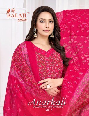 Anarkali Vol 7 by Balaji Cotton 130g Pali Quality Anarkali Pant Set 