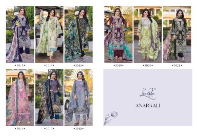 Anarkali by Levisha Cambric cotton Pakistani style dress material in wholesale rate salwar kameez catalogs