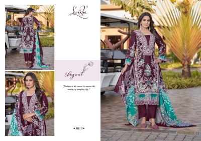 Anarkali by Levisha Cambric cotton Pakistani style dress material in wholesale rate salwar kameez catalogs