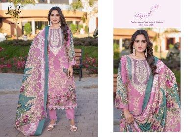 Anarkali by Levisha Cambric cotton Pakistani style dress material in wholesale rate salwar kameez catalogs