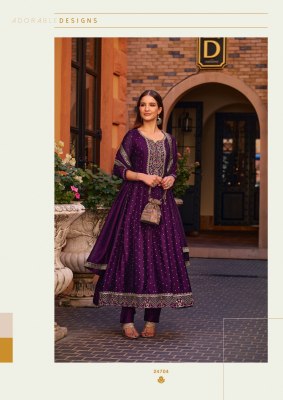 Anarkali by Lily and lali Embroidered handwork Fancy Anarkali suit catalogue at affordable price fancy Anarkali suit catalogs