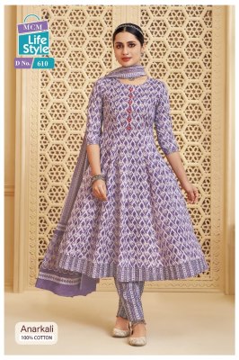 Anarkali vol 6 by MCM Heavy Cotton Printed Hand work anarkali suit catalogue at affordable rate readymade suit catalogs