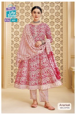 Anarkali vol 6 by MCM Heavy Cotton Printed Hand work anarkali suit catalogue at affordable rate readymade suit catalogs