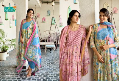Anaya by Kushal Pure Cotton Printed Handwork readymade suit catalogue at affordable rate readymade suit catalogs
