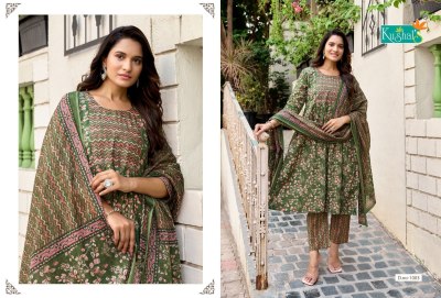 Anaya by Kushal Pure Cotton Printed Handwork readymade suit catalogue at affordable rate readymade suit catalogs