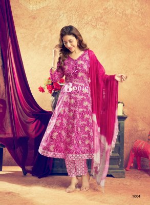 Aneri vol 3 by Bonie  capsule printed Anarkali kurti pant and dupatta catalogue readymade suit catalogs