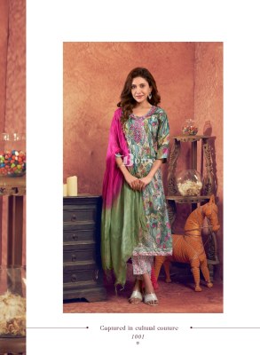 Aneri vol 3 by Bonie  capsule printed Anarkali kurti pant and dupatta catalogue readymade suit catalogs