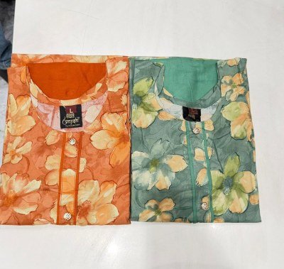Anish Amul Pure Rayon Foil Print 3 Piece Suit Set Size wise Combo Set